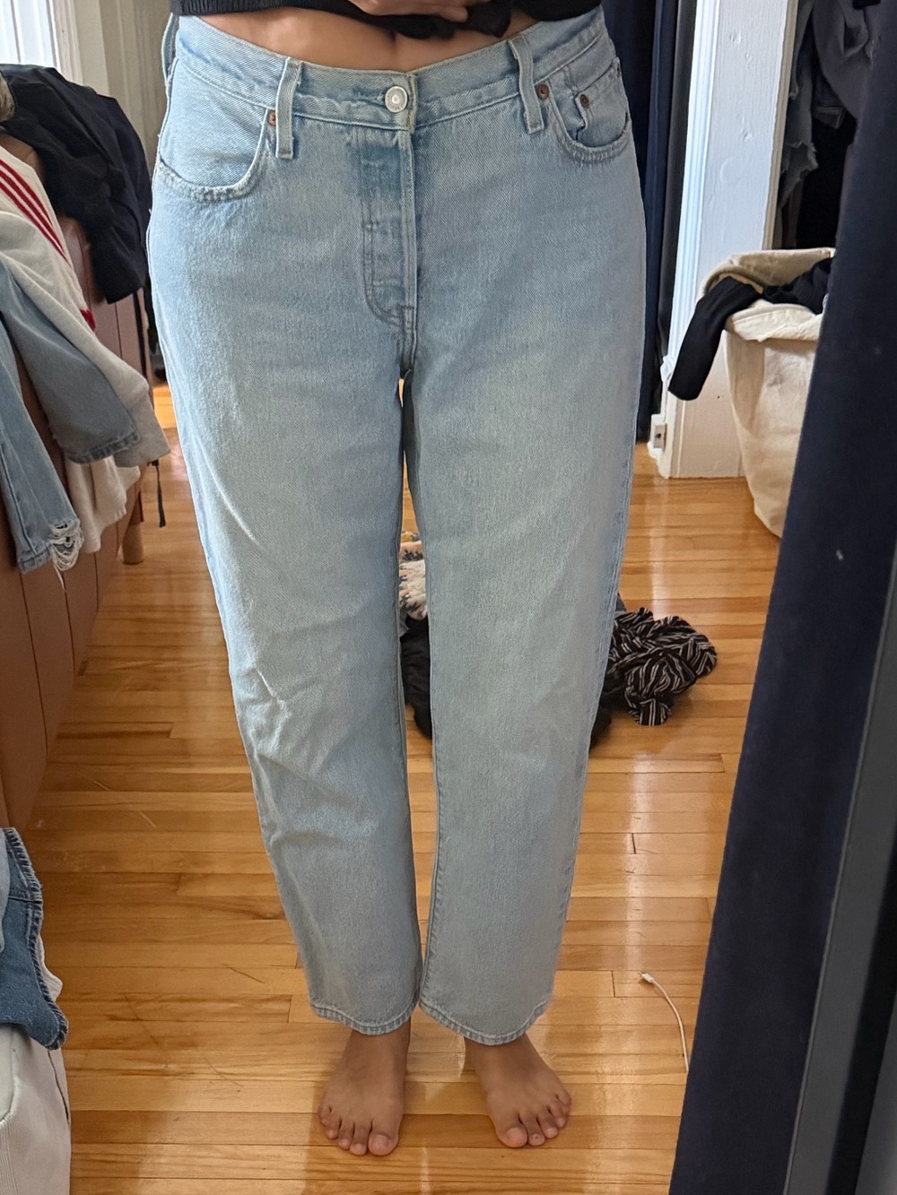 Levi's Light Wash 501 90’s Straight-Leg Women's Jeans